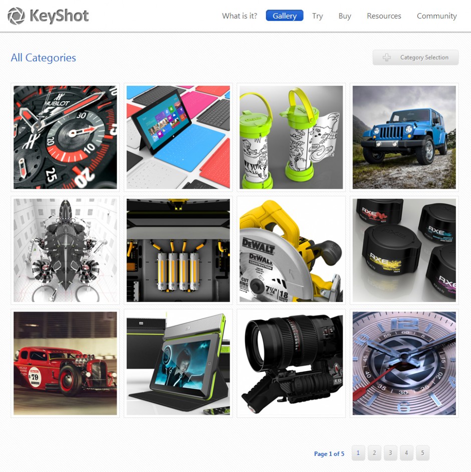 The New KeyShot Gallery